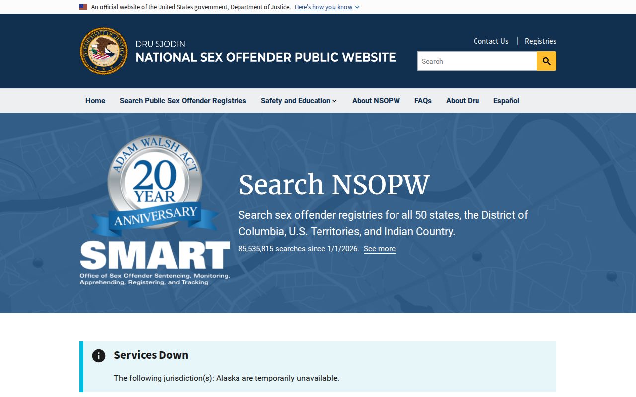 National supplement for a Lapeer County sex offender check